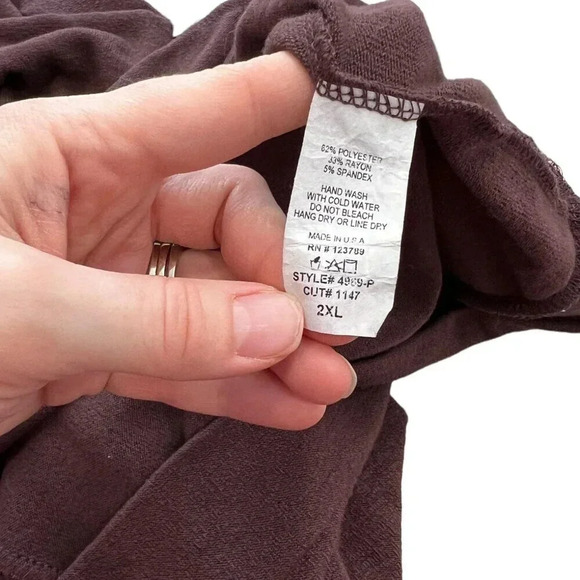 Jolie Brown Cowl Neck Sweater 2XL - Picture 4 of 4